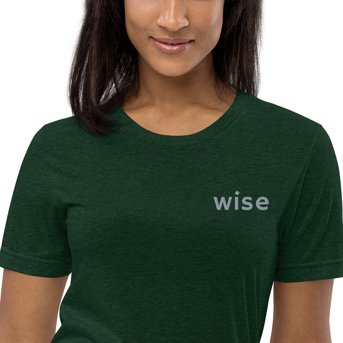 wise embroidered unisex t-shirt