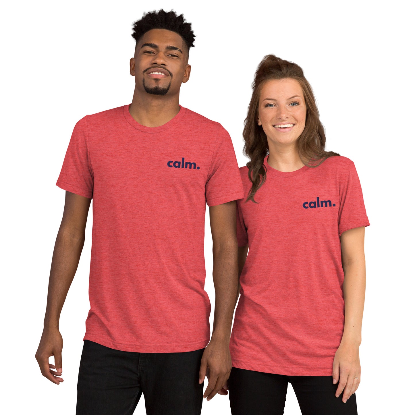 calm embroidered unisex t-shirt