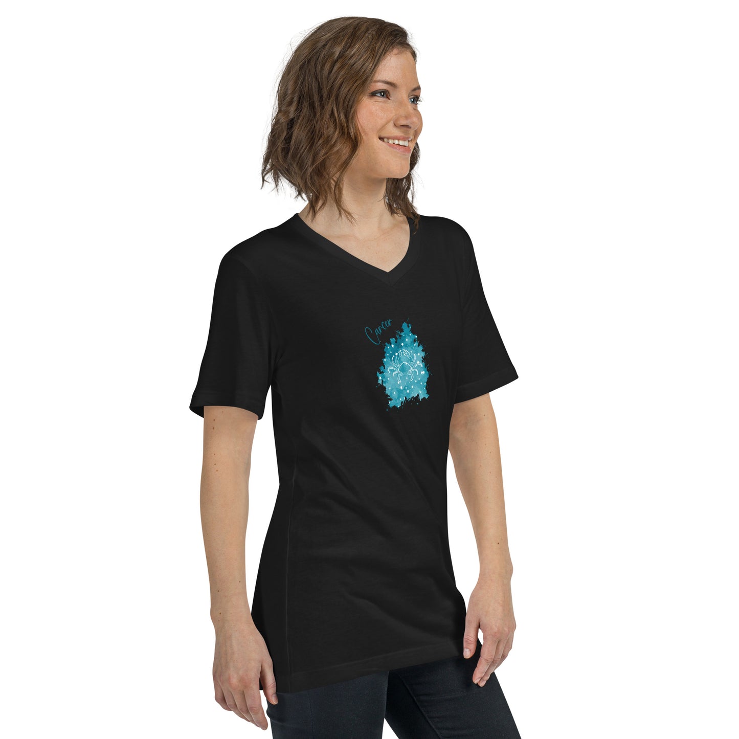 cancer unisex v-neck t-shirt