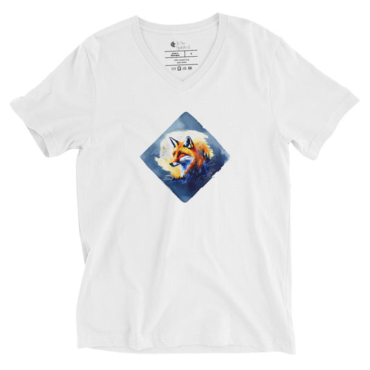 fox unisex v-neck t-shirt