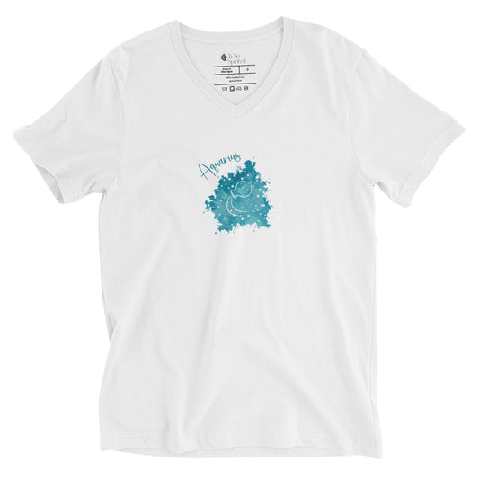 aquarius unisex v-neck t-shirt