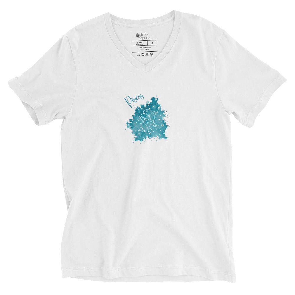 pisces unisex v-neck t-shirt