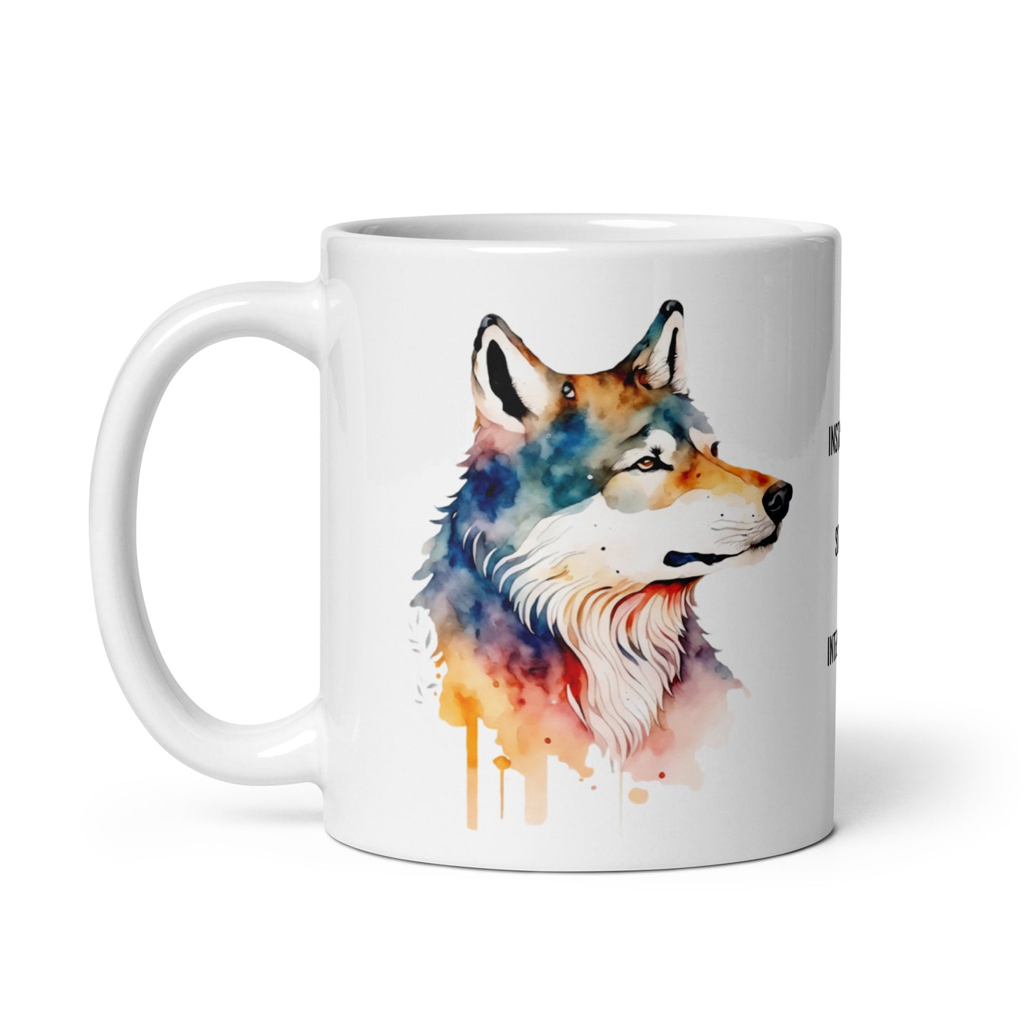 wolf spirit animal mug