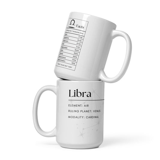 libra facts mug