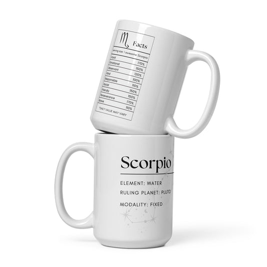 scorpio facts mug