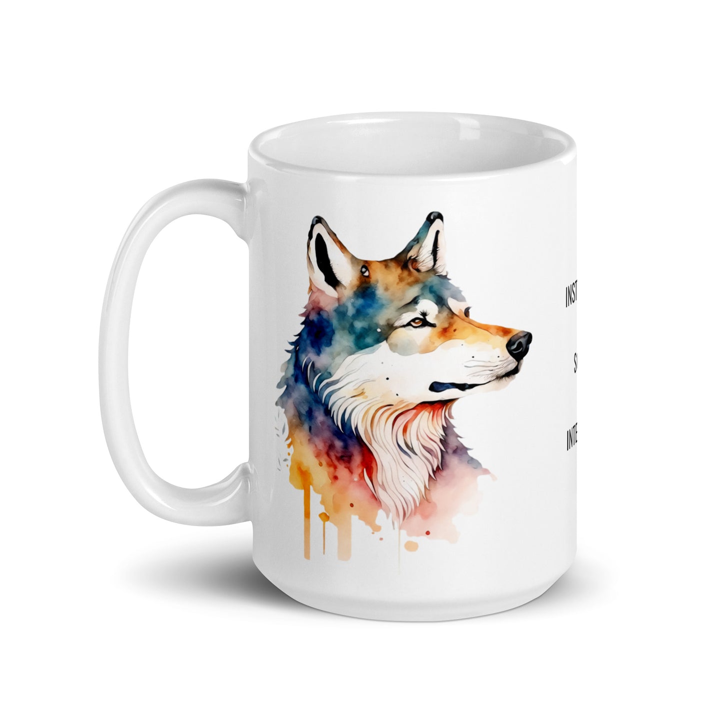 wolf spirit animal mug