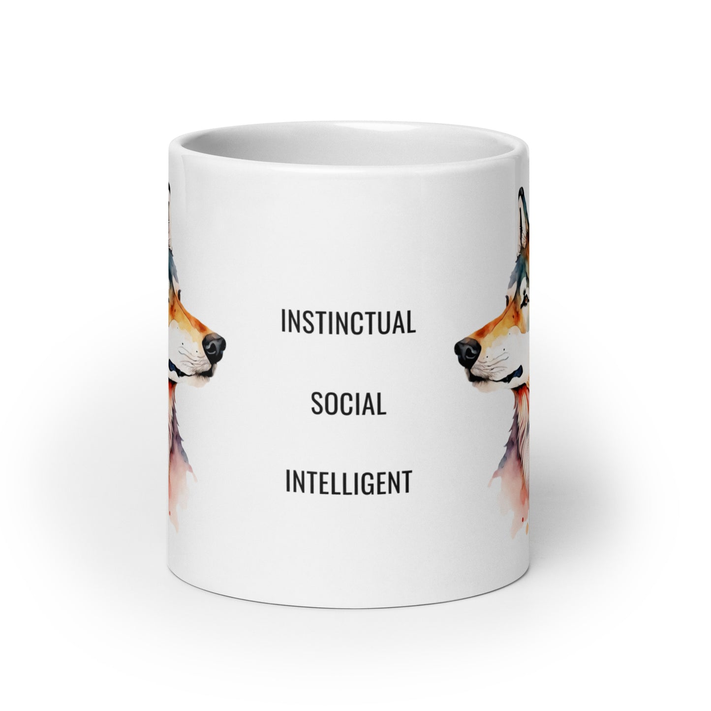 wolf spirit animal mug