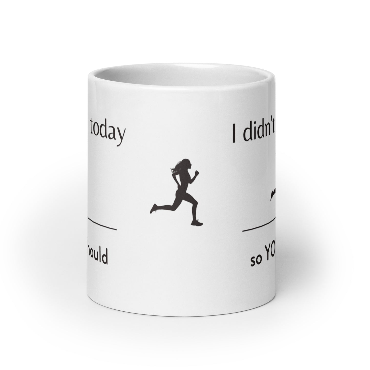 I didn't run mug