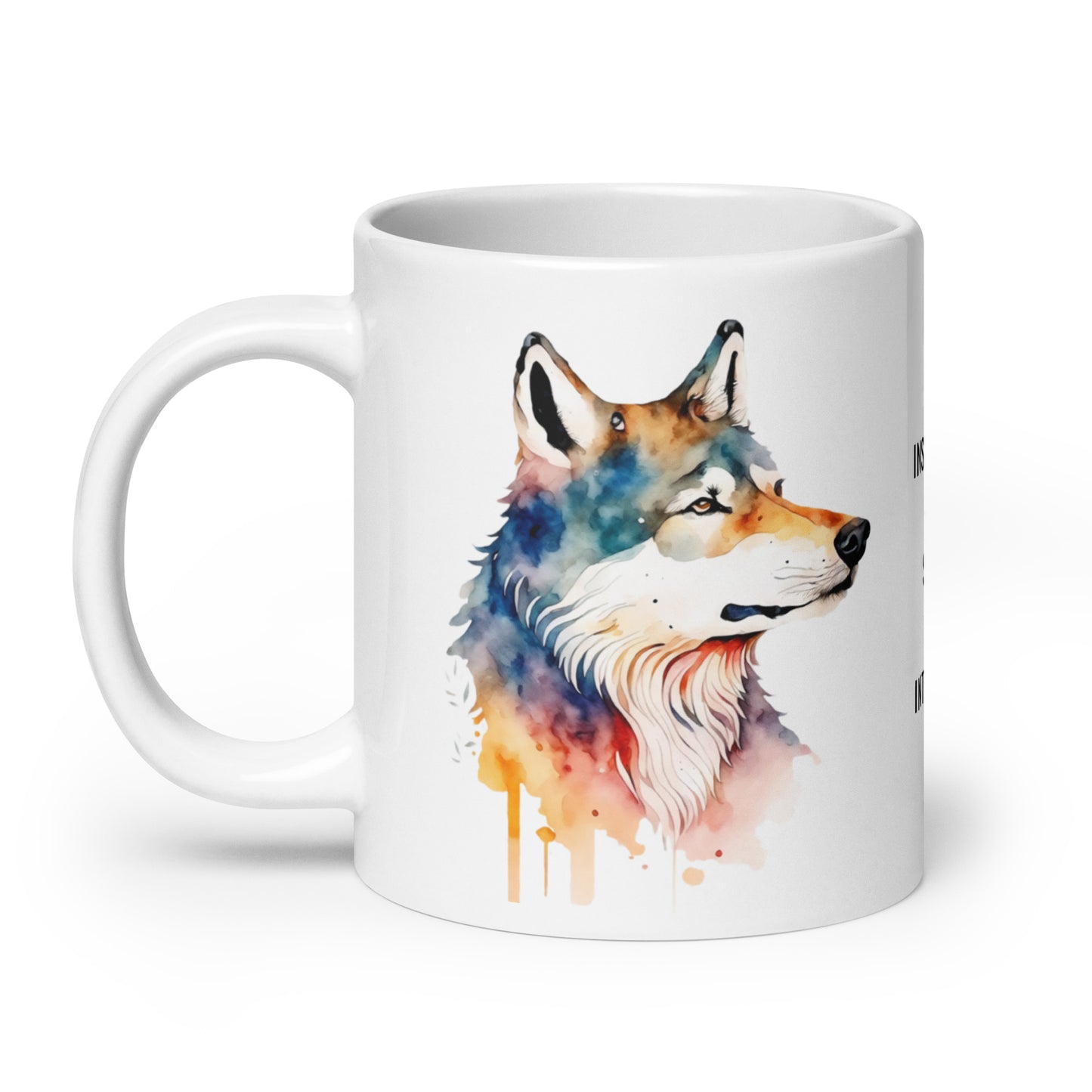 wolf spirit animal mug