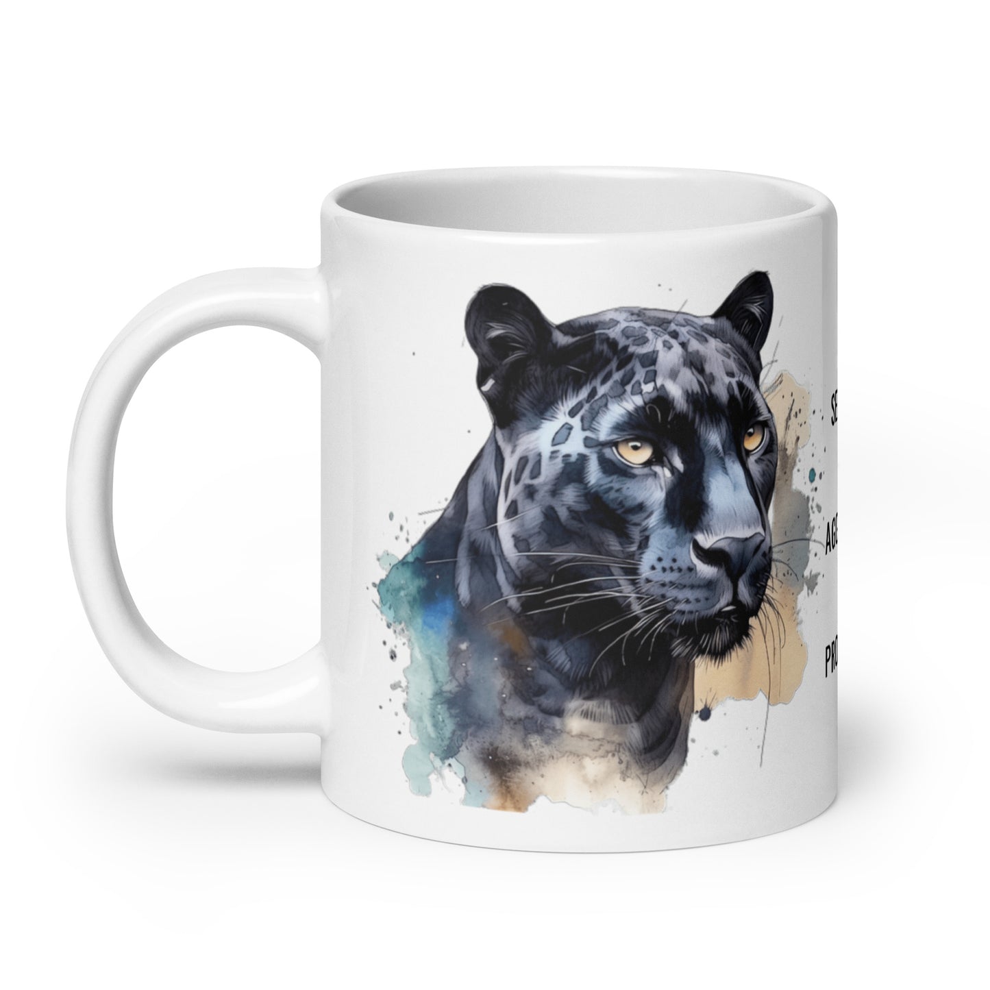 panther spirit animal mug