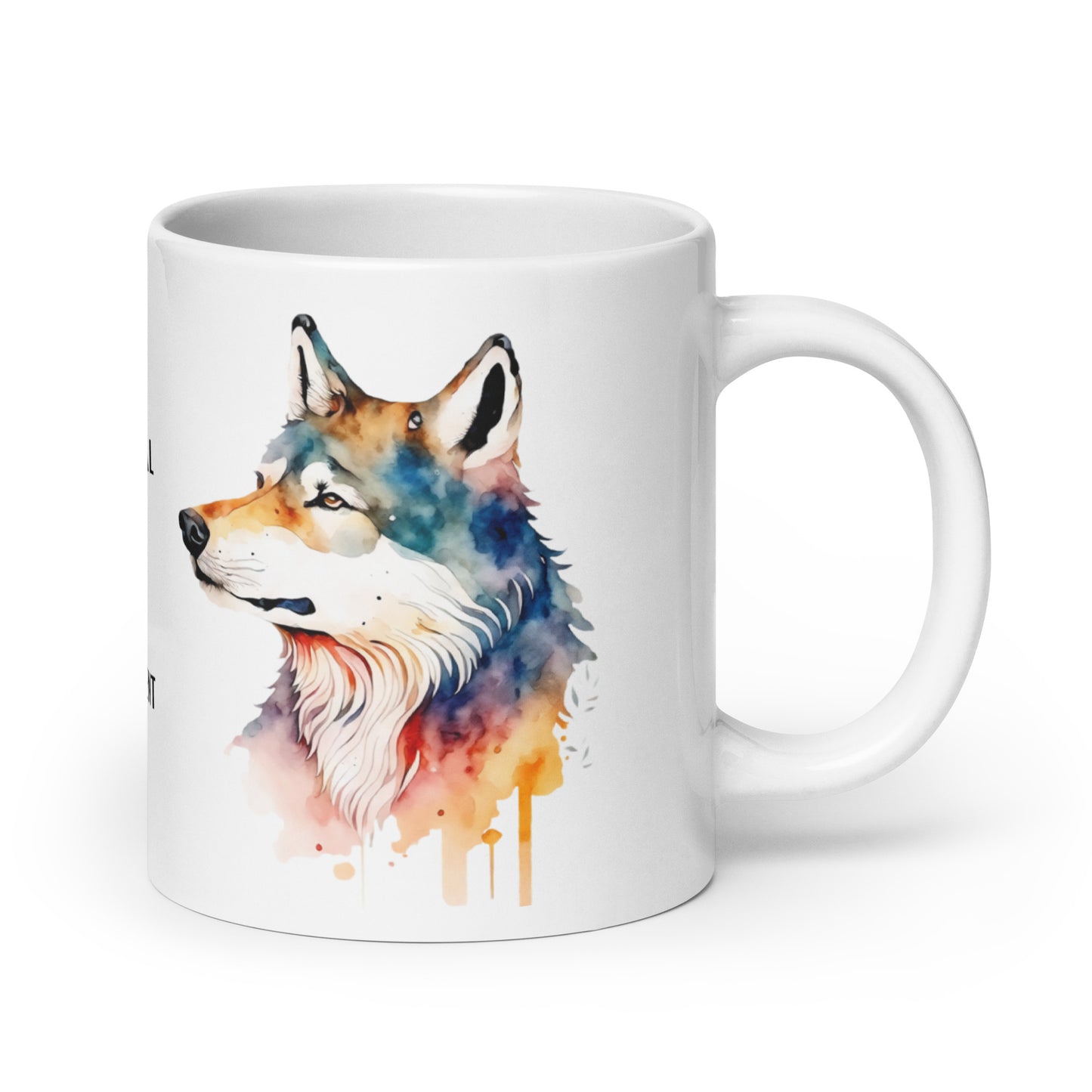 wolf spirit animal mug