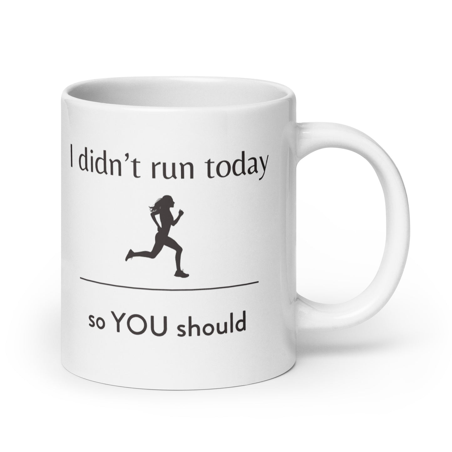 I didn't run mug