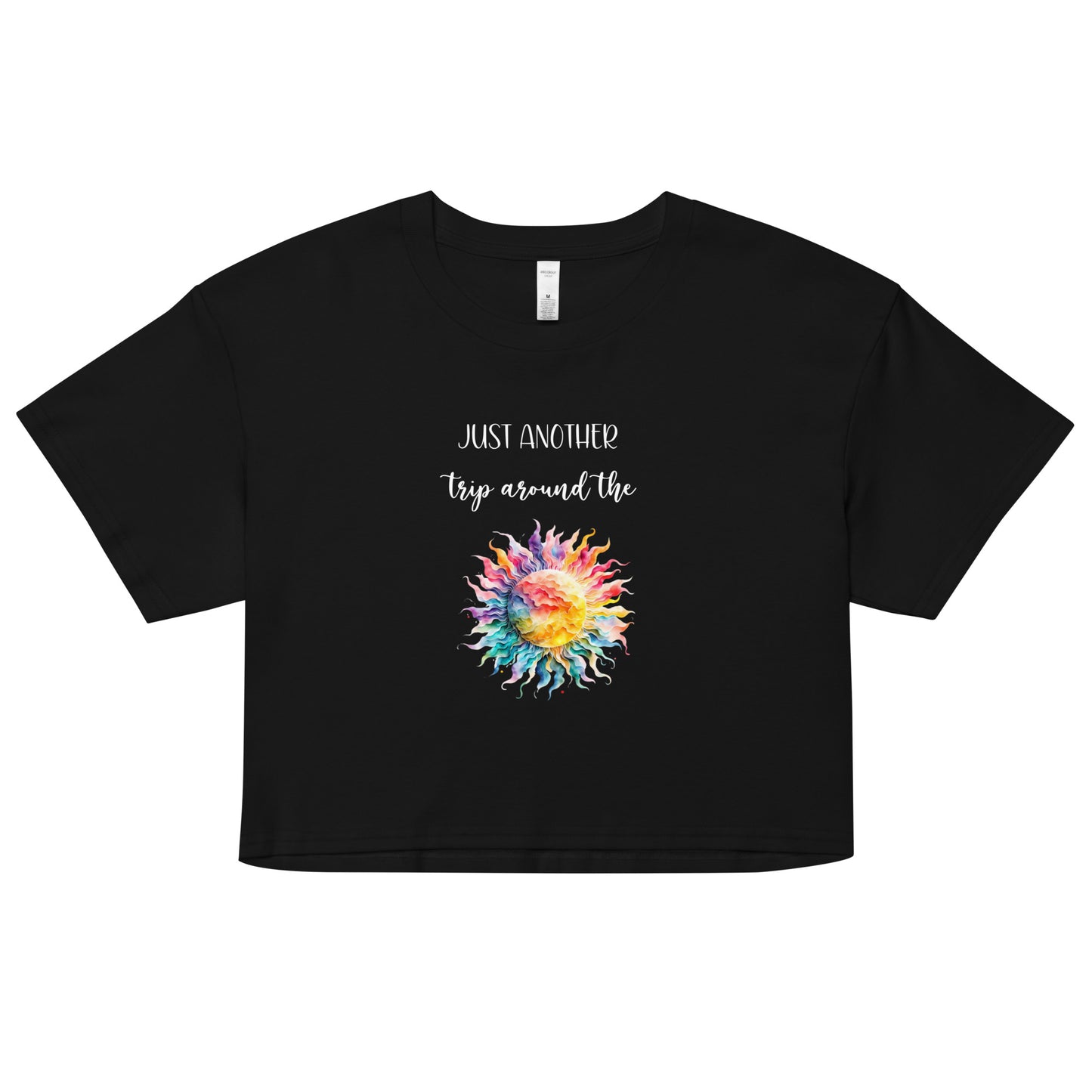 just another trip around the sun crop top