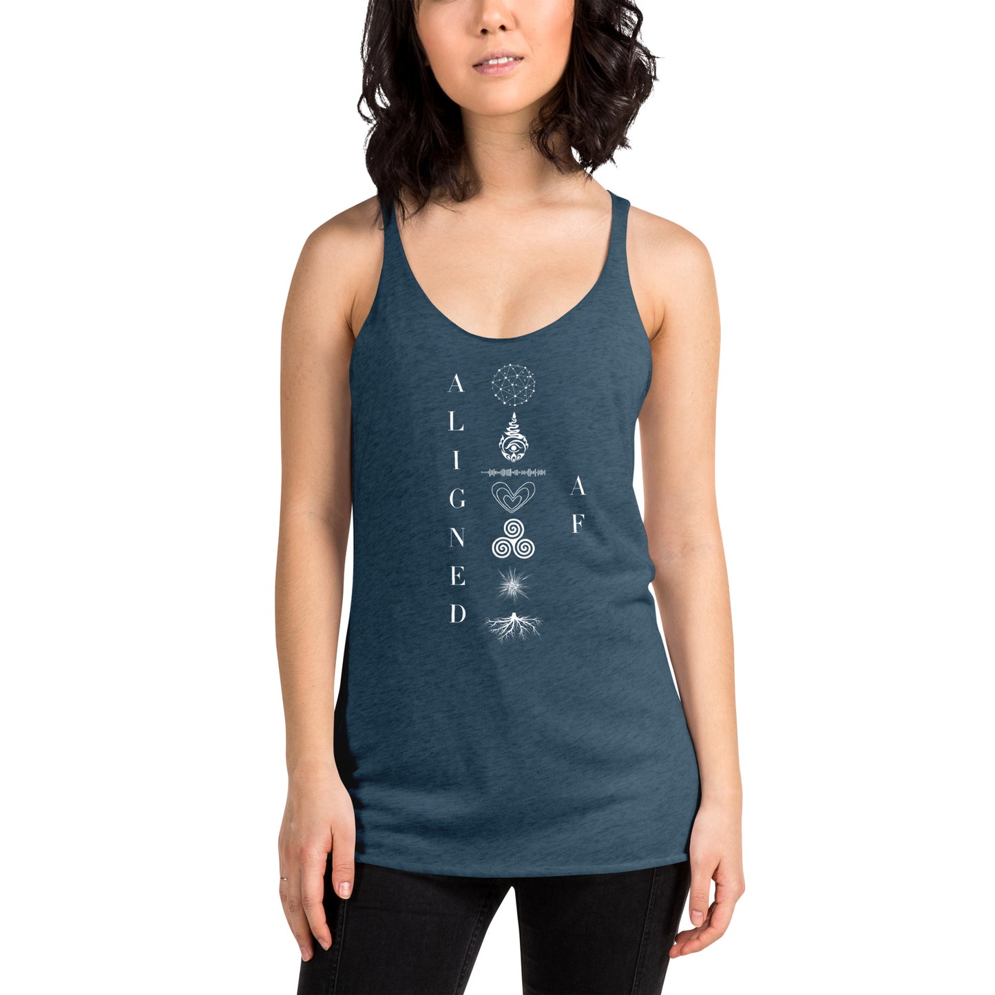 aligned af racerback tank