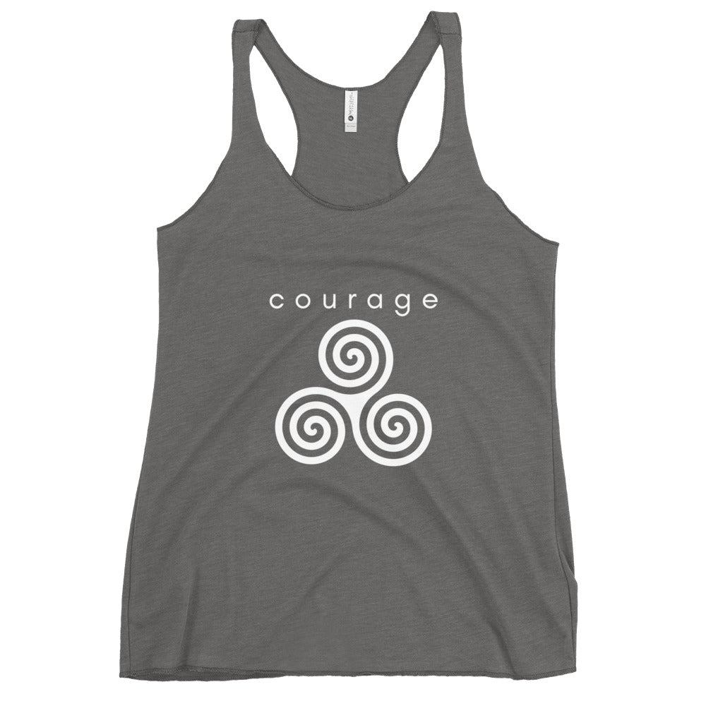 courage chakra racerback tank