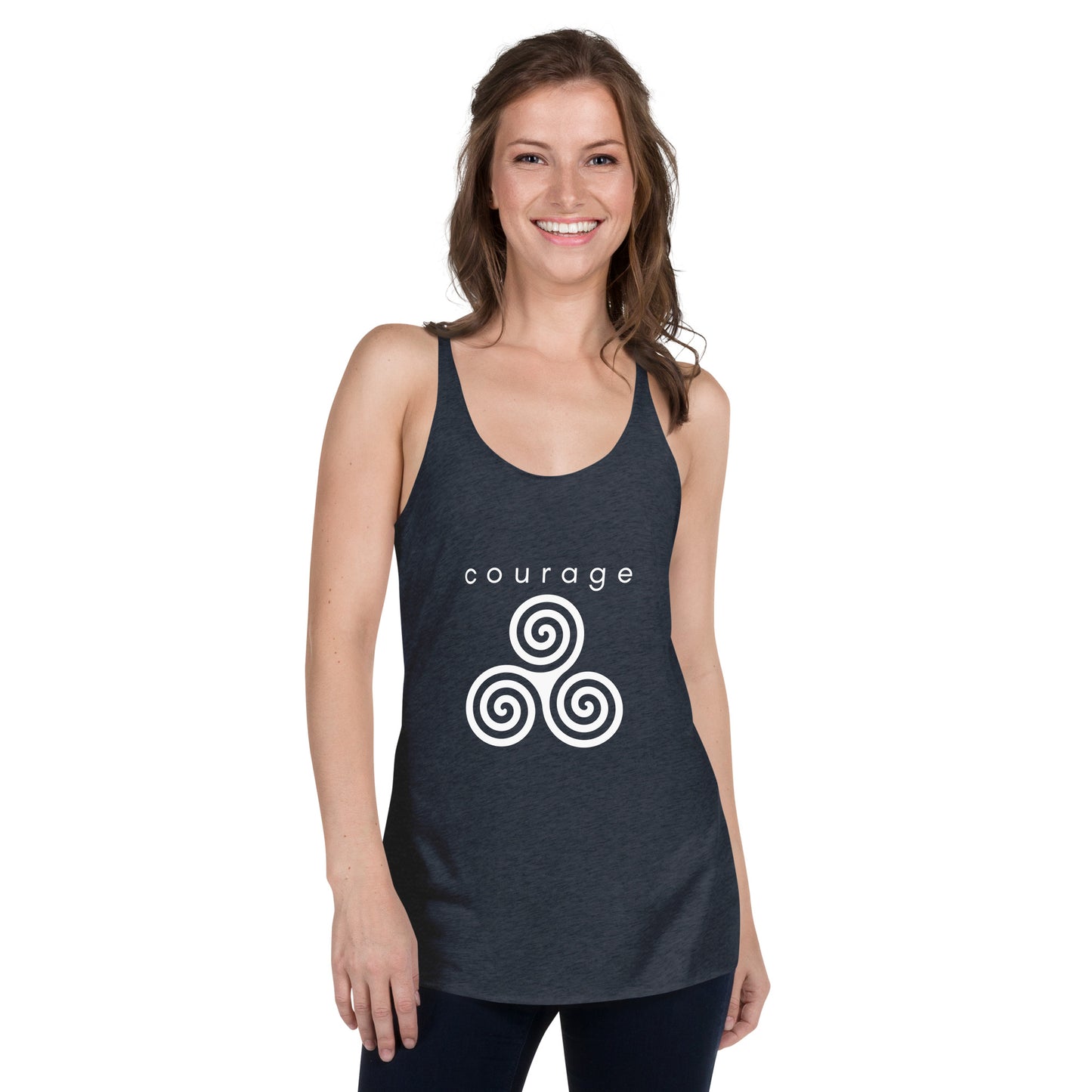 courage chakra racerback tank