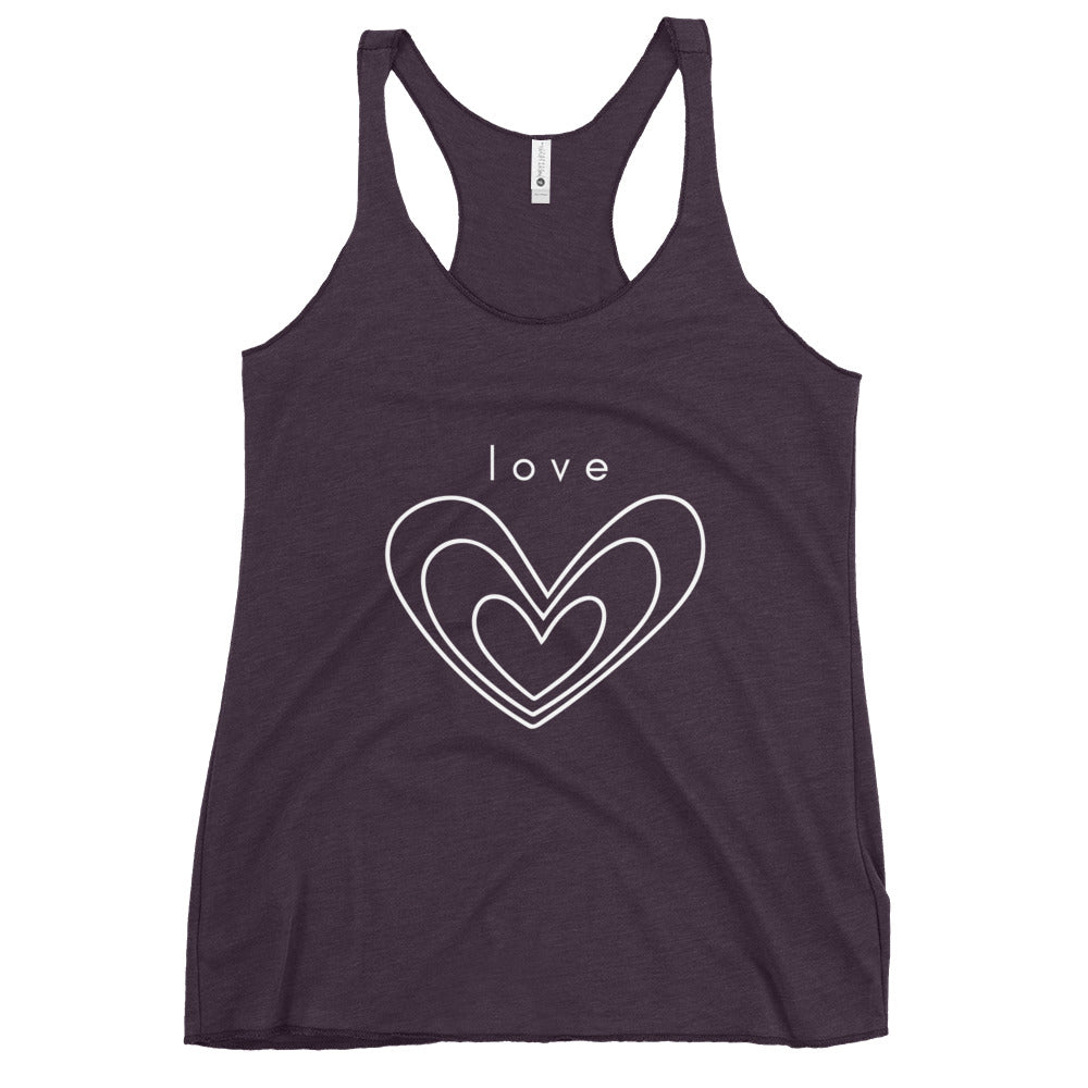 love chakra racerback tank