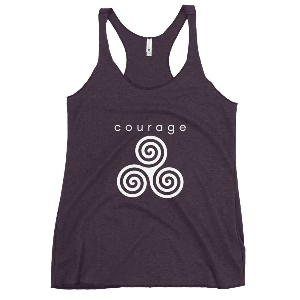 courage chakra racerback tank