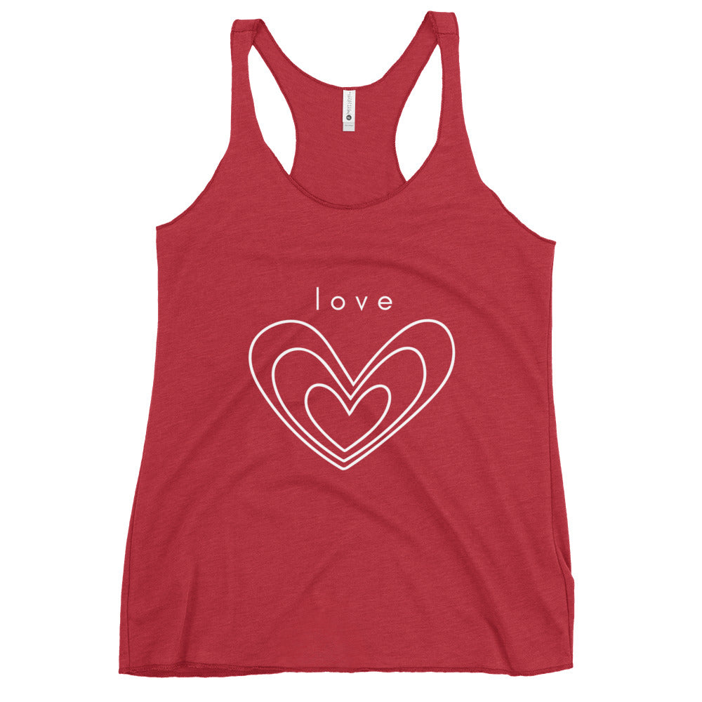 love chakra racerback tank